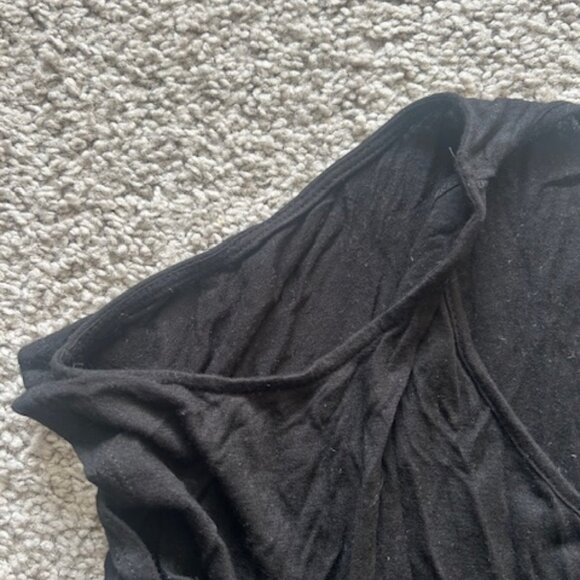 Women's Black Open Shoulder Shirt - Picture 2 of 3